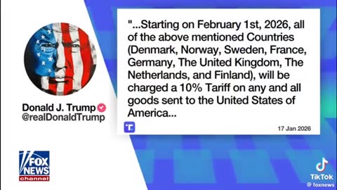 Tariffs on those who don't support Greenland acquisition ..