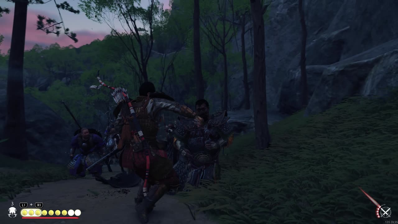 Battle113 Jin Sakai vs Moguls in Jungle Ghost of Tsushima