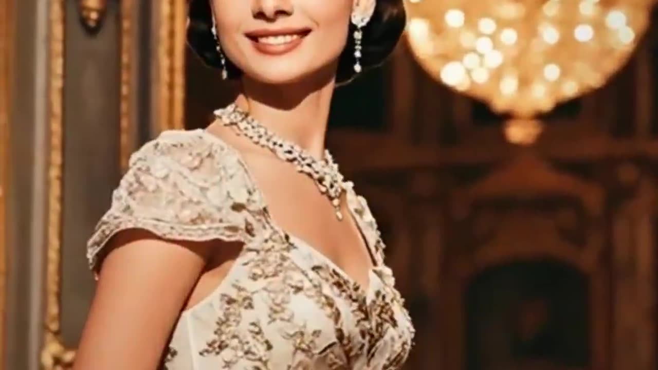 Audrey Hepburn through the years using AI