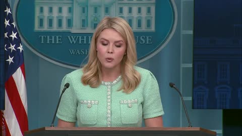 Press Secretary Karoline Leavitt Briefs Members of the Media