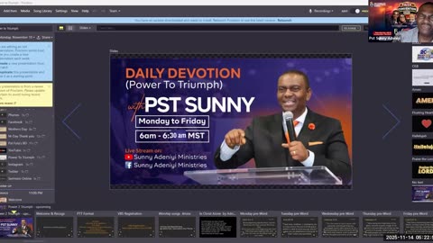 Power To Triumph || November 14, 2025 || Prayer & Ministrations By The Holy Ghost