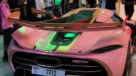 🤯💨 Ferrari & Bugatti Luxury Parade in UAE Dubai! | LuxuryCarsNation