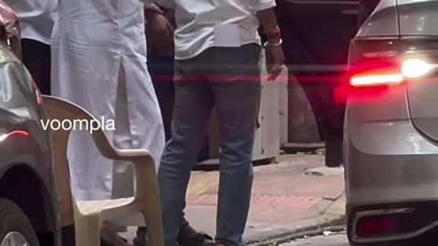 rip dharmendra. kirron kher seen leaving the deol residence after a condolence visit