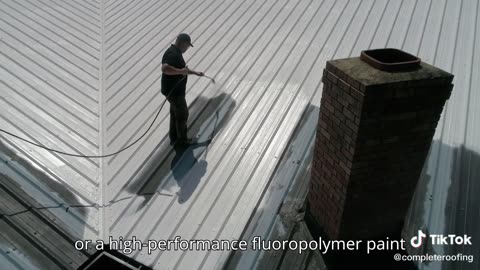 Paint your metal roof to extend it's lifespan.