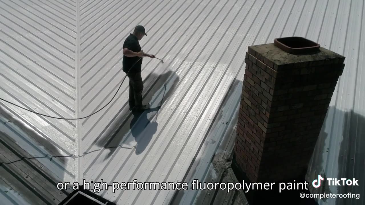 Paint your metal roof to extend it's lifespan.