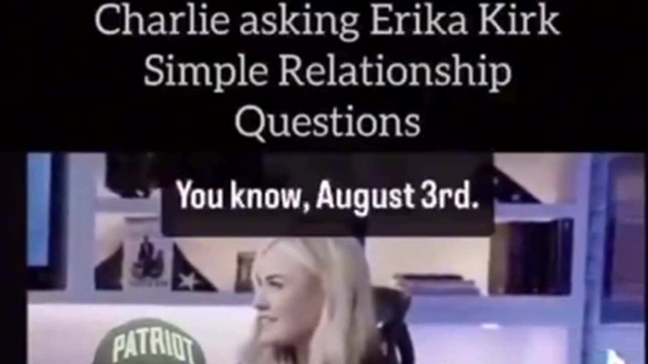 Erica" ​​non riesce a ricordare in che anno si è sposata con Charlie Kirk