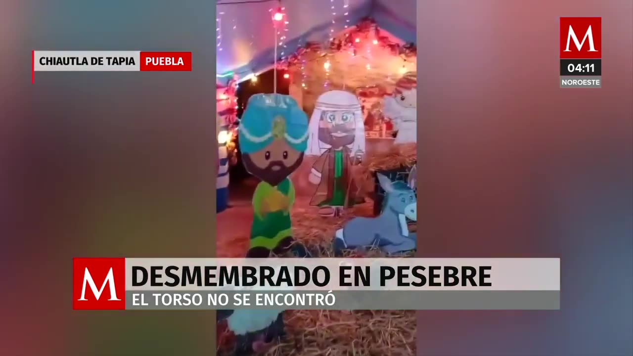 Abandonan cuerpo desmembrado en un pesebre en Puebla