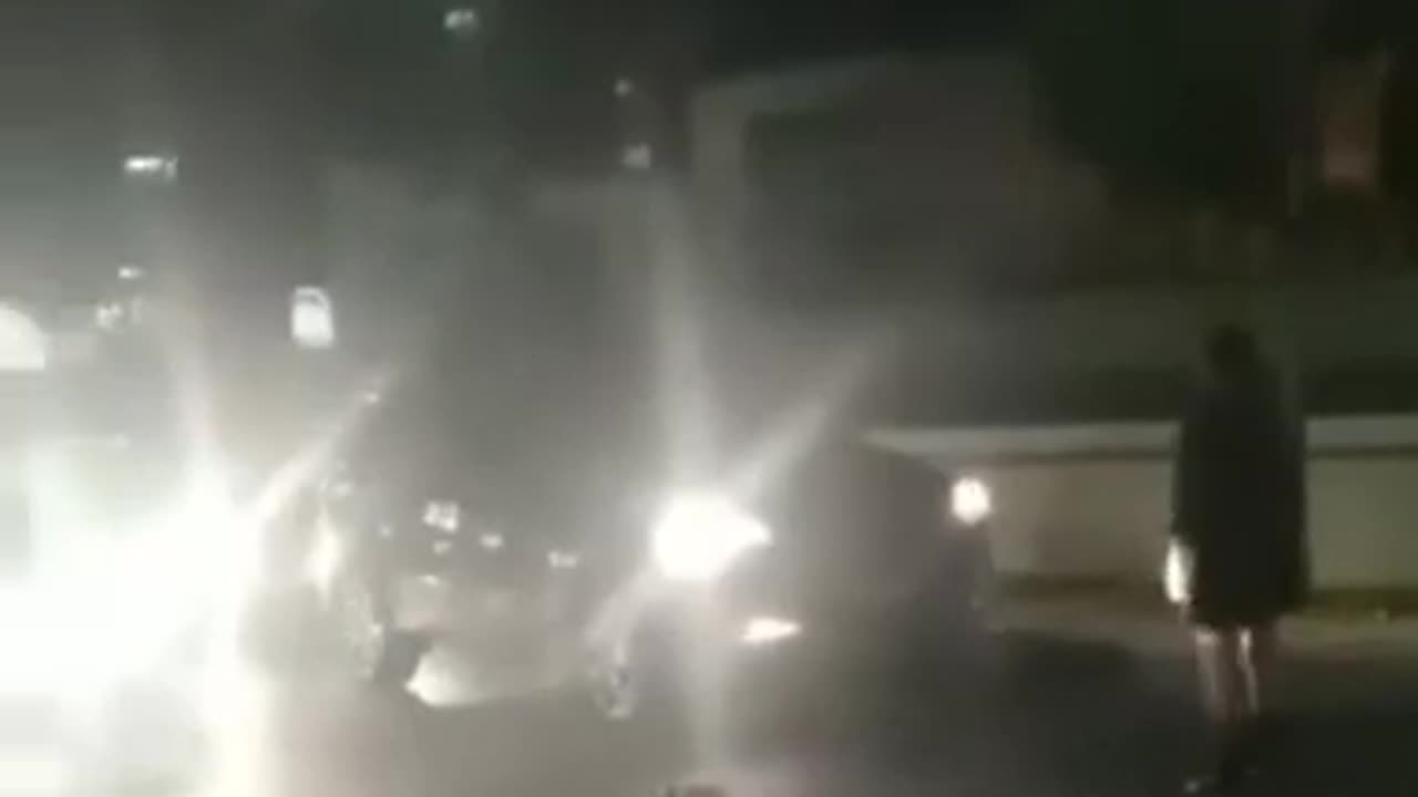 SJW hit with Traffic Cone