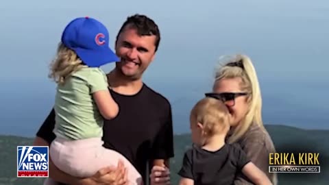 Erika Kirk breaks down watching video of her late husband