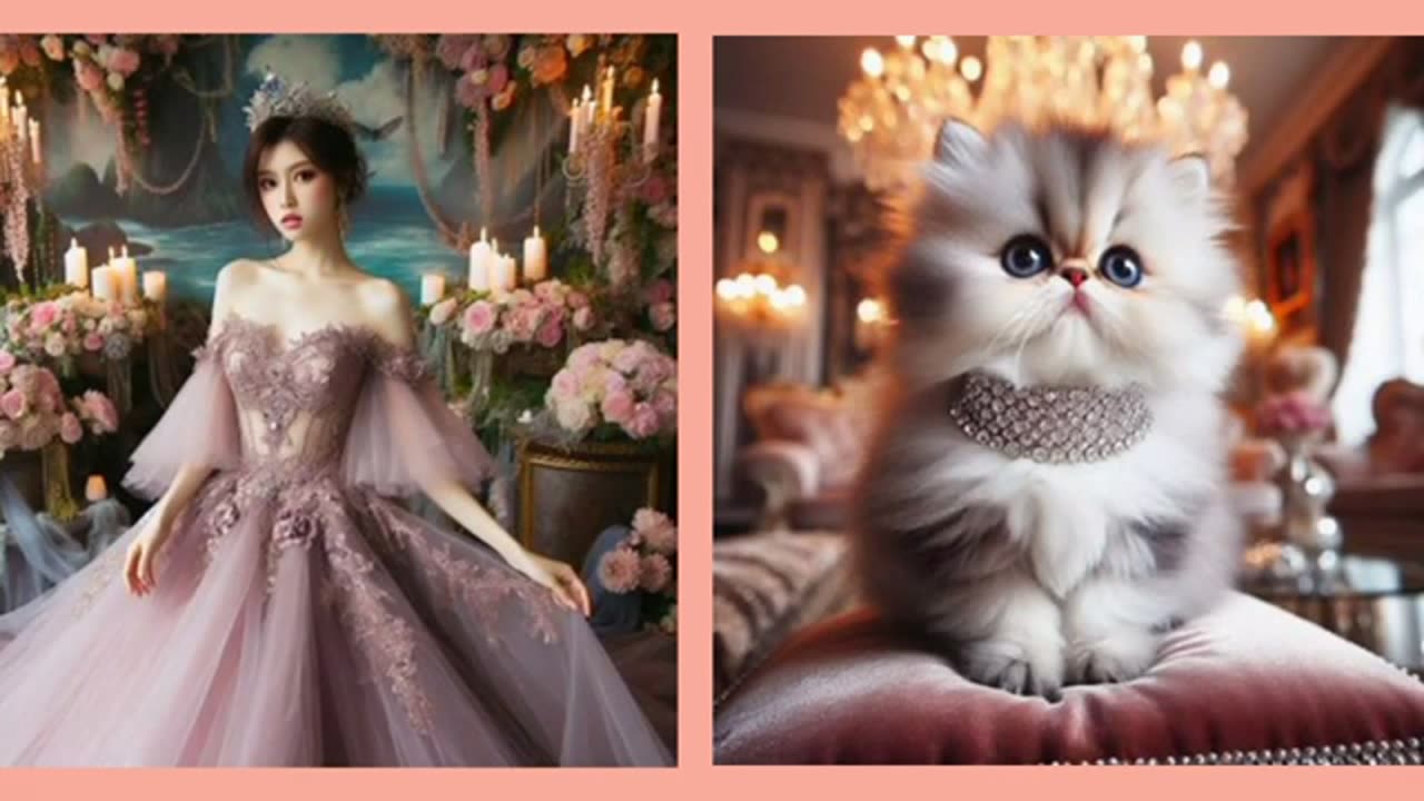 Gowns Meet Kittens in this Combo?