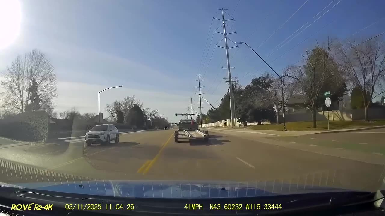 Pipes Fall From Truck