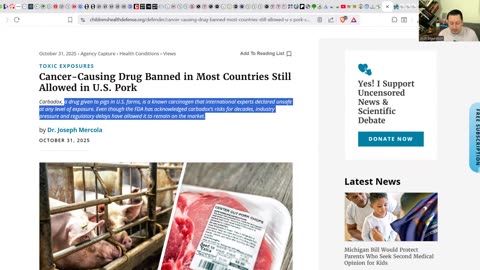 EXTRA MASS CANCER CONTAMINATION! Cancer Causing Drug In Meat!.mp4