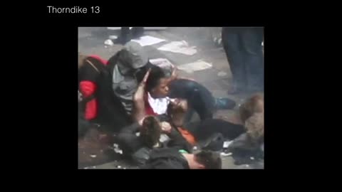 bombshell Boston bombings hoax all crisis actors you can actually see the fake wounds wake up