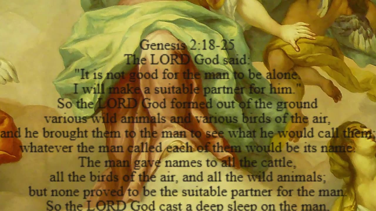 A reading from the book of Genesis, 2:18-25