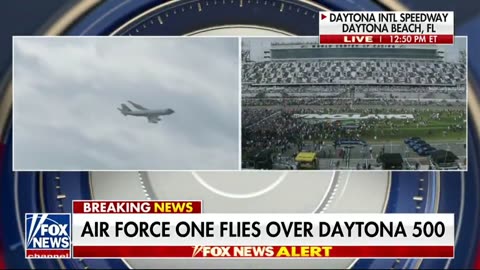 President Trump doing laps around Daytona in Air Force One