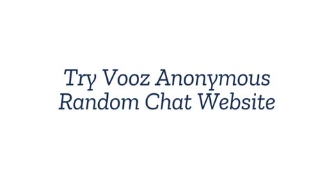 Vooz Omegle