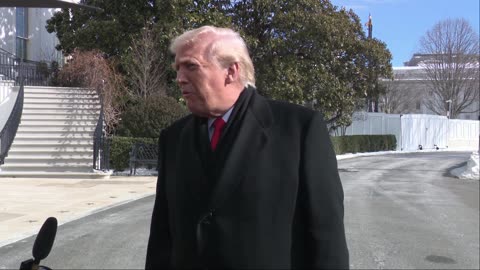 1-27-26: President Trump Gaggles with Press Before Departing the White House