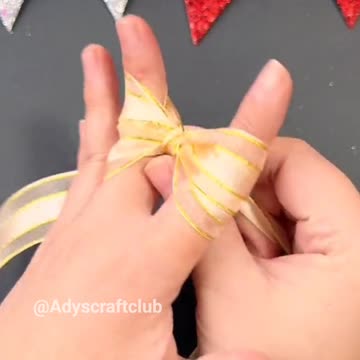 Ribbon 🎀 bow tutorial | How to make ribbon bow