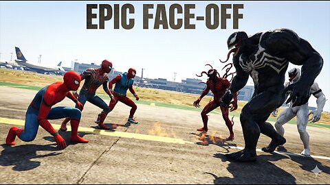 Spider-Man Team vs Venom Team: Epic Standoff & Funny Ending (GTA 5 Mods) 🕷️🕸️