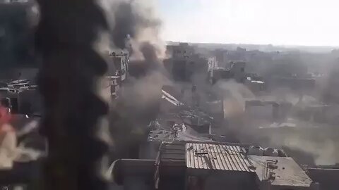 Israel bombs Al-Bureij refugee camp, central Gaza Strip.2