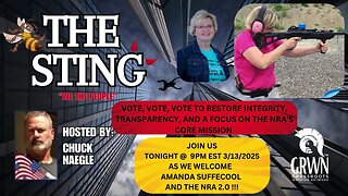 THE STING w/AMANDA SUFFECOOL NRA 2.0 @ 9pm EST on 3/13/2025