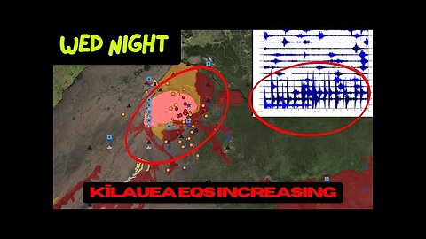 Large amount of Earthquakes under Kīlauea Volcano Tonight. Japan Eqs increasing. Wednesday Night.
