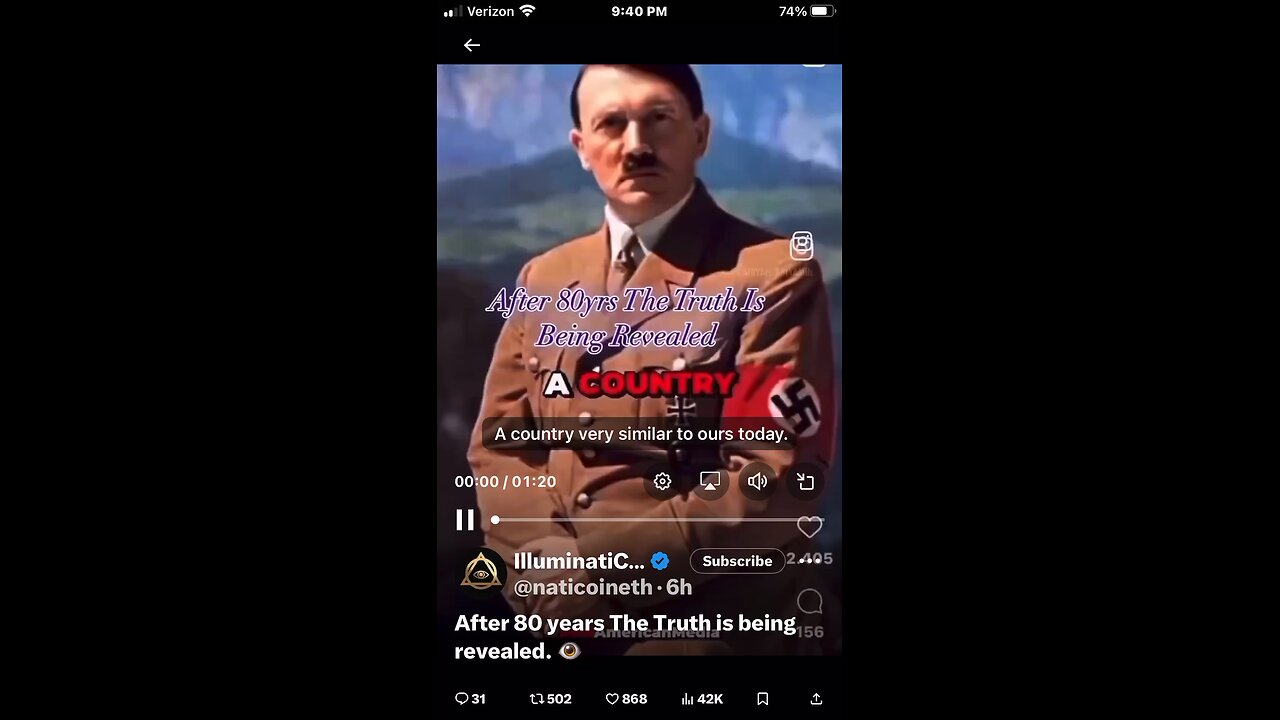 After 80 years The Truth is being revealed. 👁️
