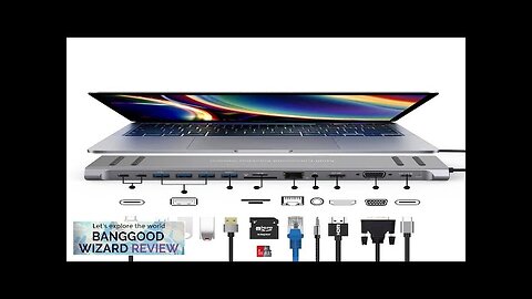 13 in 1 USB C Docking Station Network Hub with VGA PD Review