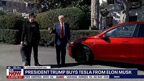 WATCH: Trump & Musk showcase Tesla at White House