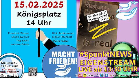 SpunktEIGENSTREAM | #FRIEDENSDEMO zur #SIKO in #München | #MUC1502 | #MSA #MachtFrieden