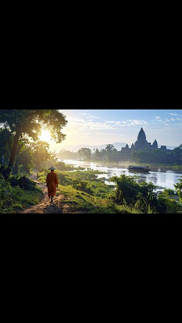 A Calm Walk Along the Rivers of Cambodia | Peaceful Southeast Asia
