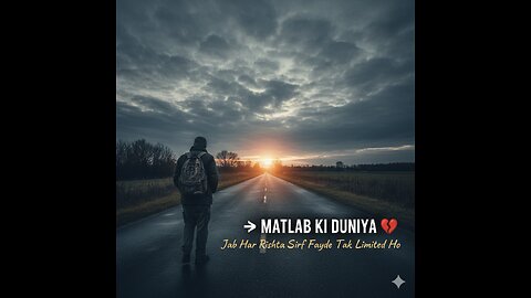 Matlab Ki Duniya 💔 | The Bitter Truth of Selfish Relationships