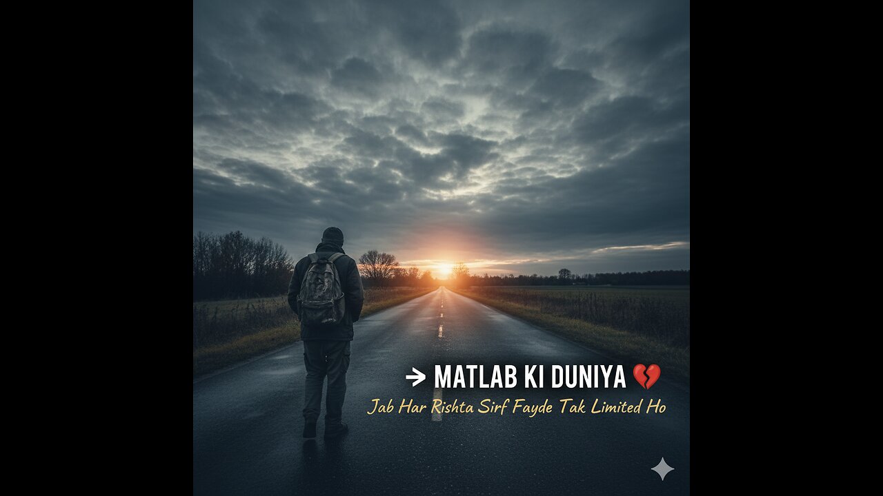 Matlab Ki Duniya 💔 | The Bitter Truth of Selfish Relationships