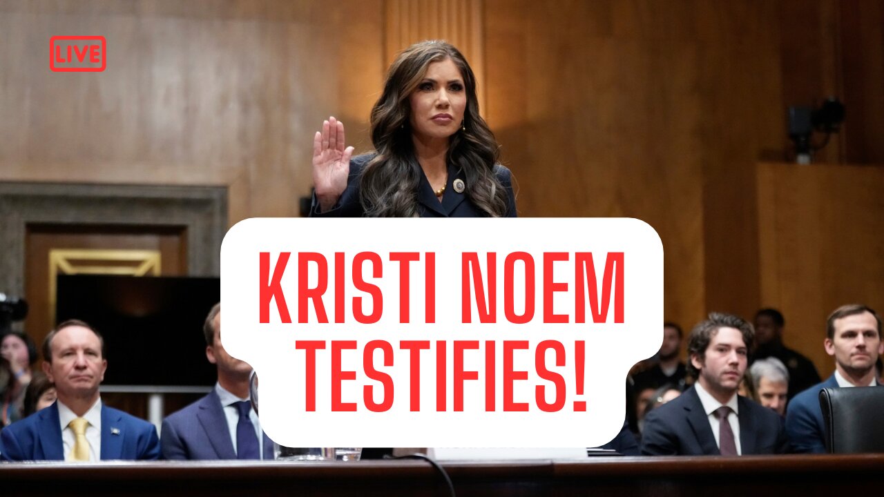 LIVE REACTION: DHS PICK KRISTI NOEM FACES SENATE! & MORE..