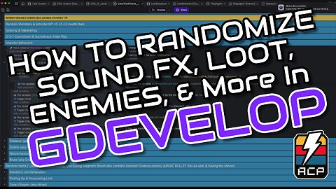 How to Randomize Sounds, Loot, Enemies, & More in GDevelop | Step-by-Step Tutorial