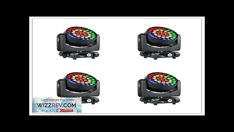 4pcs dmx lyre beam moving head zoom 37*15w 4 in 1 rgbw Review