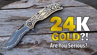 The Gold Standard of Knives? You Decide | 24K Gold & Skinner Knife | AK Blade