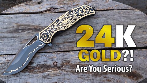 The Gold Standard of Knives? You Decide | 24K Gold & Skinner Knife | AK Blade