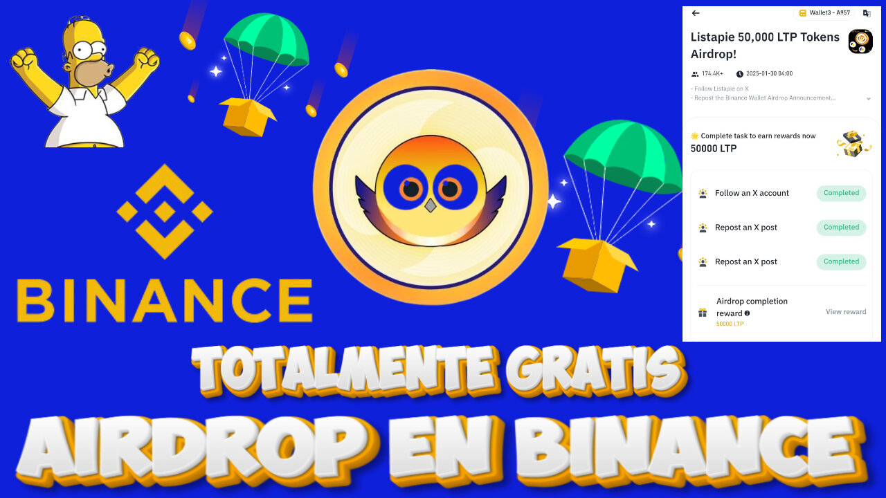DATE PRISA!! AIRDROP EN BINANCE GANA DINERO TOTALMENTE GRATIS 🤑