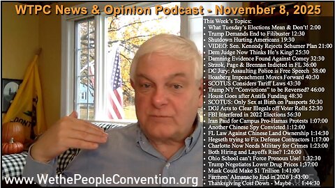 We the People Convention Weekly News & Opinion 11-8-25