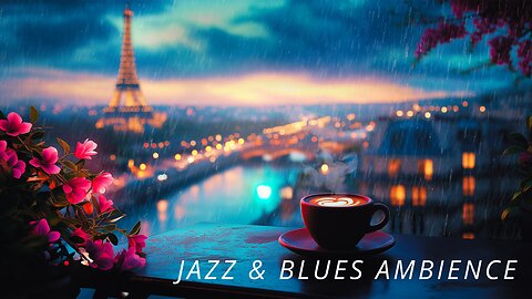 Smooth Jazz & Blues Live 24/7 Radio – Relaxing Lounge Music | Cave Home, Waterfall Ambience
