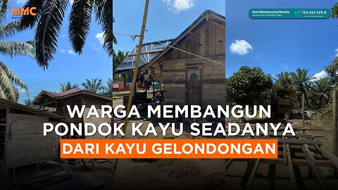 Warga Membangun Pondok Kayu Seadanya dari Kayu Gelondongan | Liputan Bencana