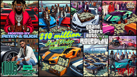 $10 Million Giveaway for best Car in GTA RP (Day 3) TAP IN | #GDZoG
