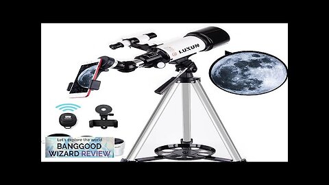 LUXUN Telescope for Astronomy Beginners Kids Adults 70mm Aperture 400mm Astronomical Review