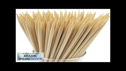 HOPELF 6" Natural Bamboo Skewers for BBQ，Appetiser，Fruit，Cocktail，Kabob，Chocolate Review