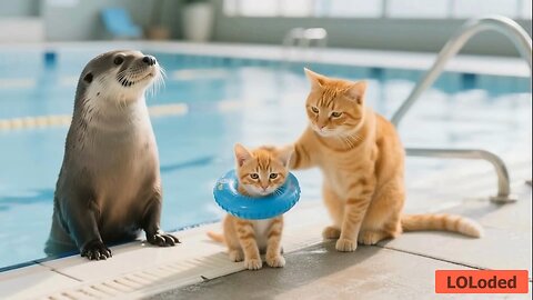 "Heartwarming Kitten Story #1: The Ultimate Pool Victory That Changed Everything 🥇"