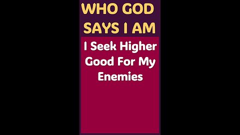 I SEEK HIGHER GOOD FOR MY ENEMIES #wordofgod #Jesus #peace #God #grace #love #forgiveness #enemy