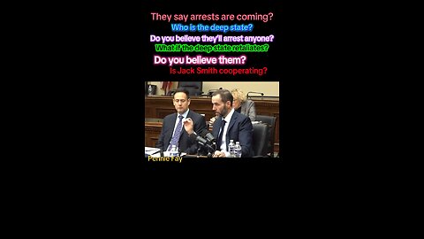 House released Jack Smith’s testimony. Will there be accountability & arrests?