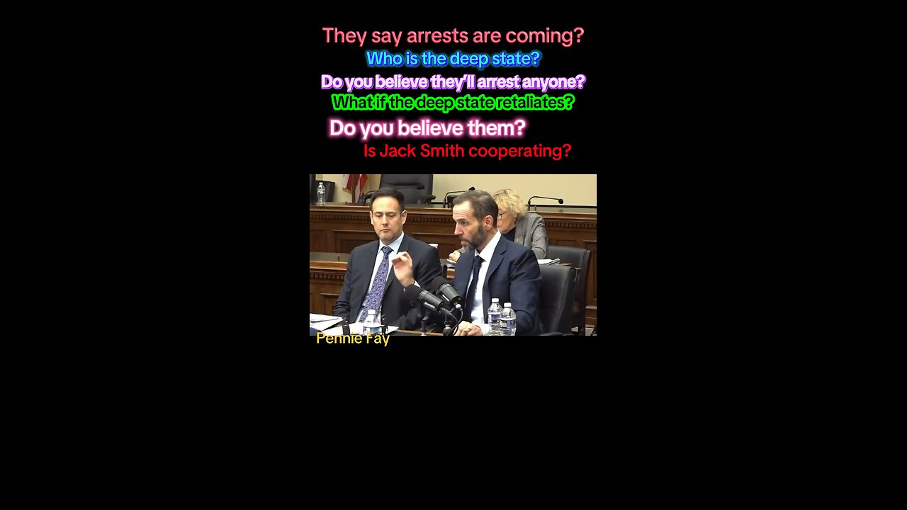 House released Jack Smith’s testimony. Will there be accountability & arrests?