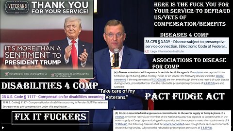 Trump this is proof veterans like me are GARBAGE-area 51 added now